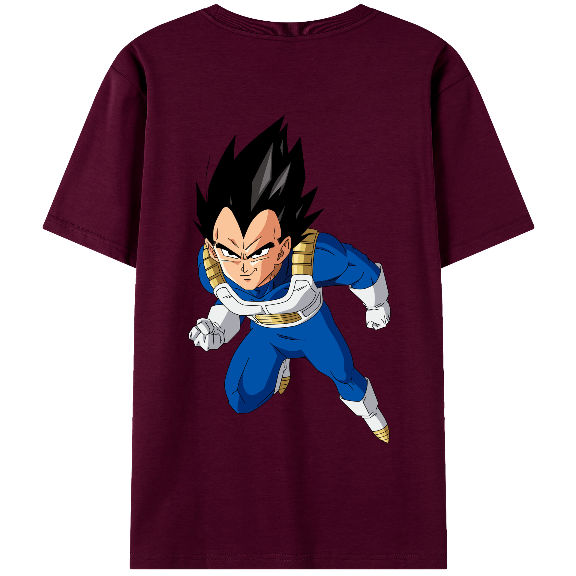 （画像用） ドラゴンボール ベジータ四世（Bejīta Yonsei）DRAGON BALL Vegeta IV レディース半袖Tシャツ(バックプリント)